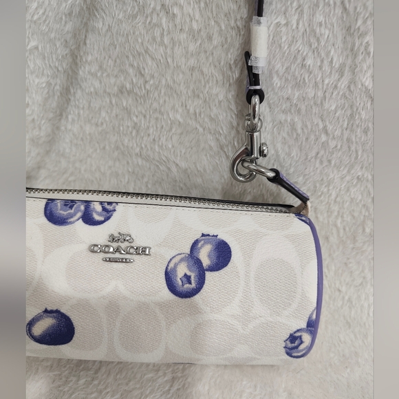 Nolita Barrel Bag In Signature Canvas With Blueberry Print - Picture 4 of 11